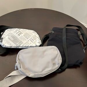 Lululemon waist bags and water bottle bag. Never used.